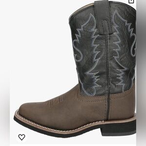 Used SMOKY MOUNTAIN BOOTS Kids Tyler Western Boots Brown/Black, Size: 13.5